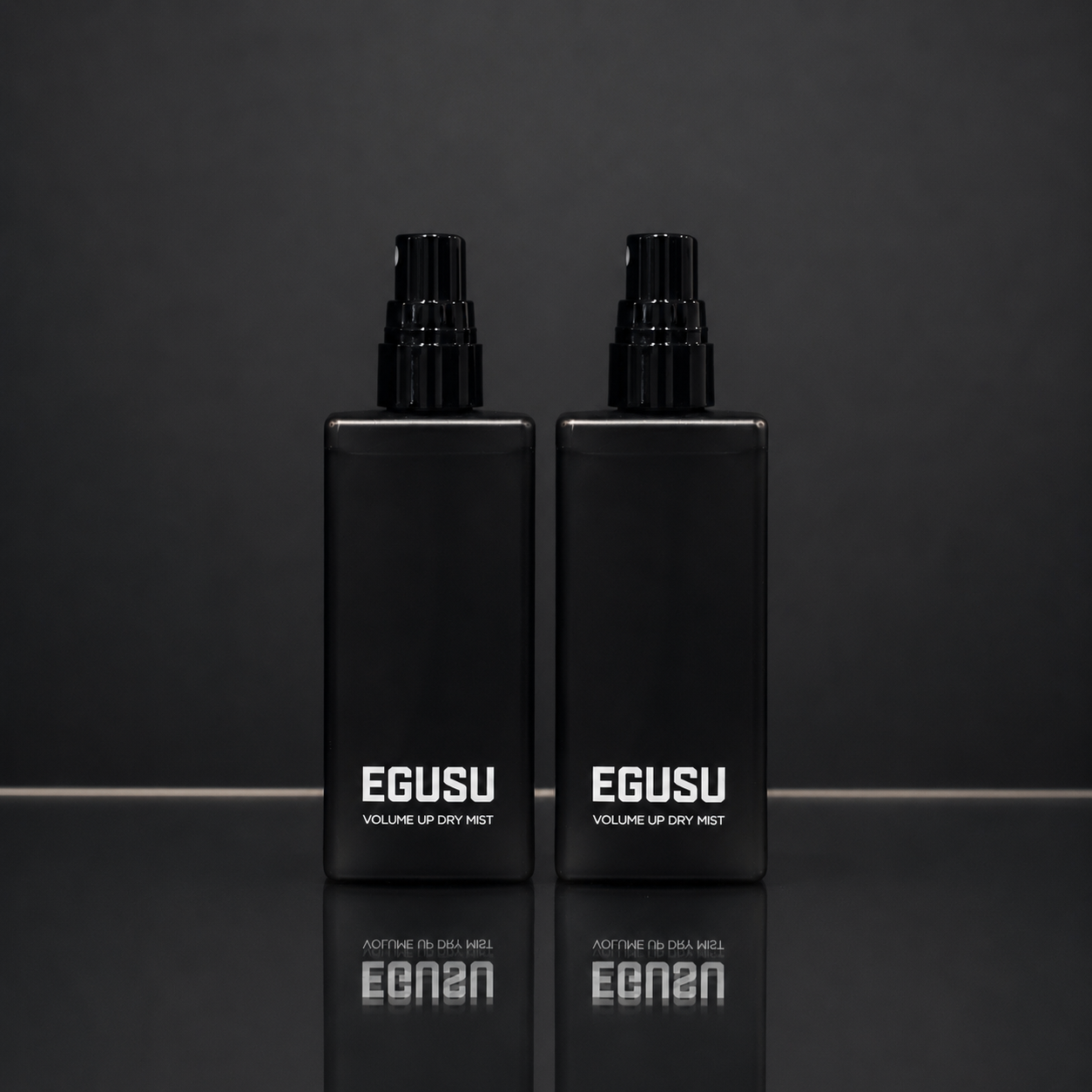 EGUSU ボリュームアップ ドライミスト 2本セット 黒背景