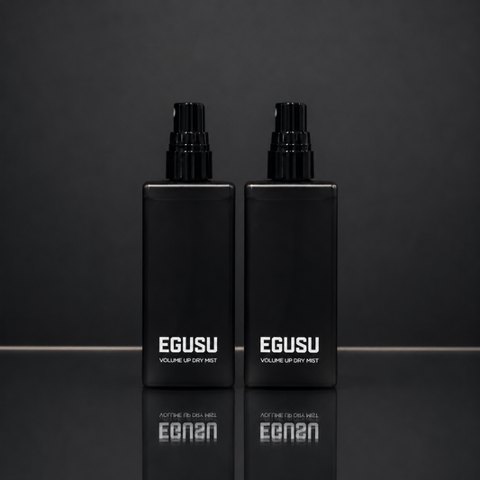 EGUSU ボリュームアップ ドライミスト 2本セット 黒背景